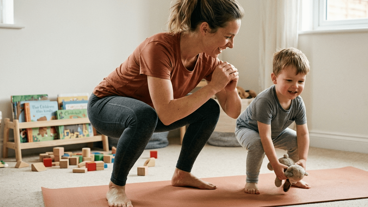 Krafttraining familiennah gestalten: Kinder in den Slot einbeziehen